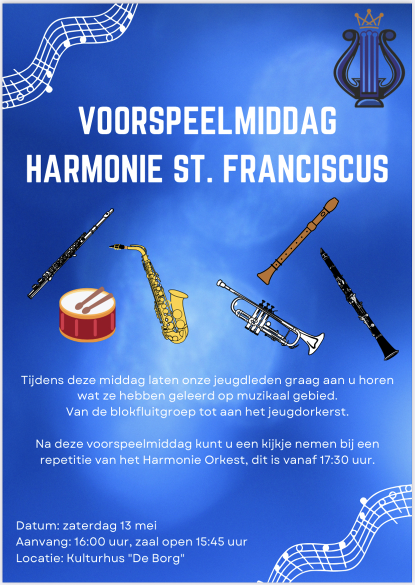 Flyer voorspeelmiddag